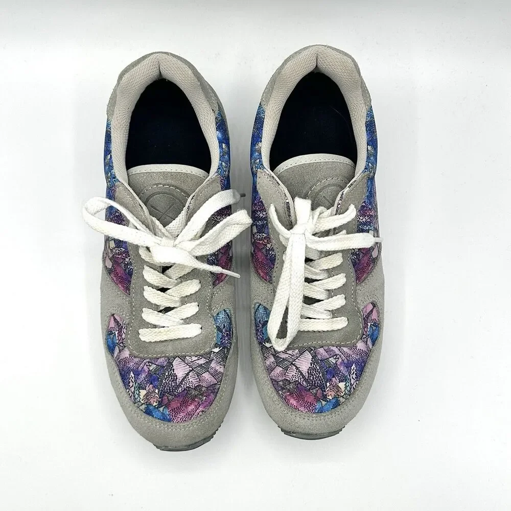 Inkkas Monterey Jogger Women's Multicolor Sneaker Size 9 Grey Suede Shoes